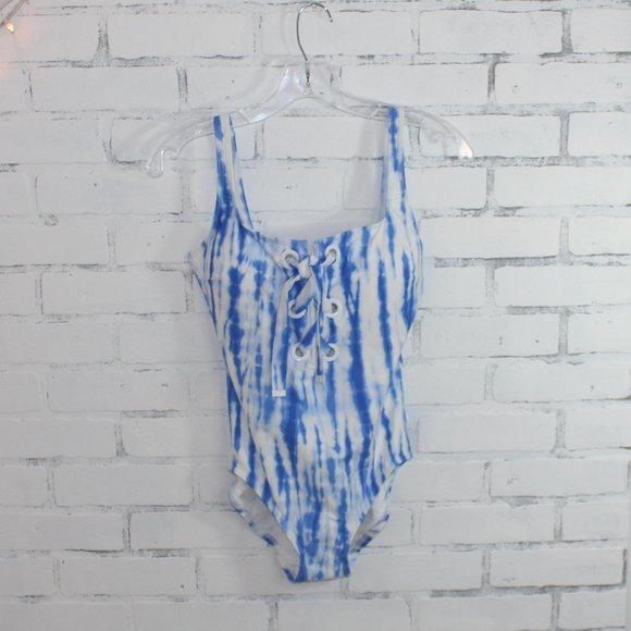 Michael Kors Other - Michael Kors One Piece Lace Up Tie Dye Swimsuit
